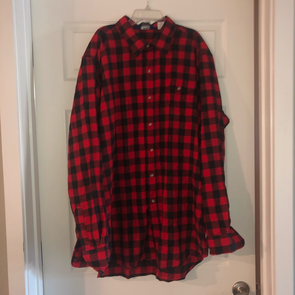 Plaid button down shirt